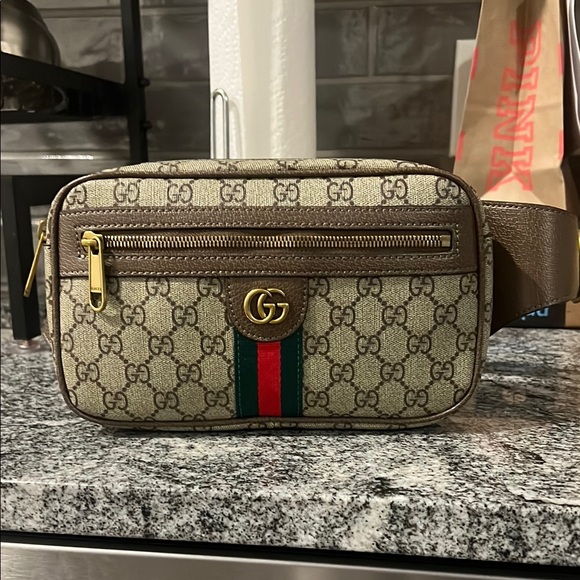Gucci Brown and Green Men's Bag - Picture 1 of 3